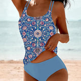 Ainhoa ™ | Tankini impresso com alça dupla