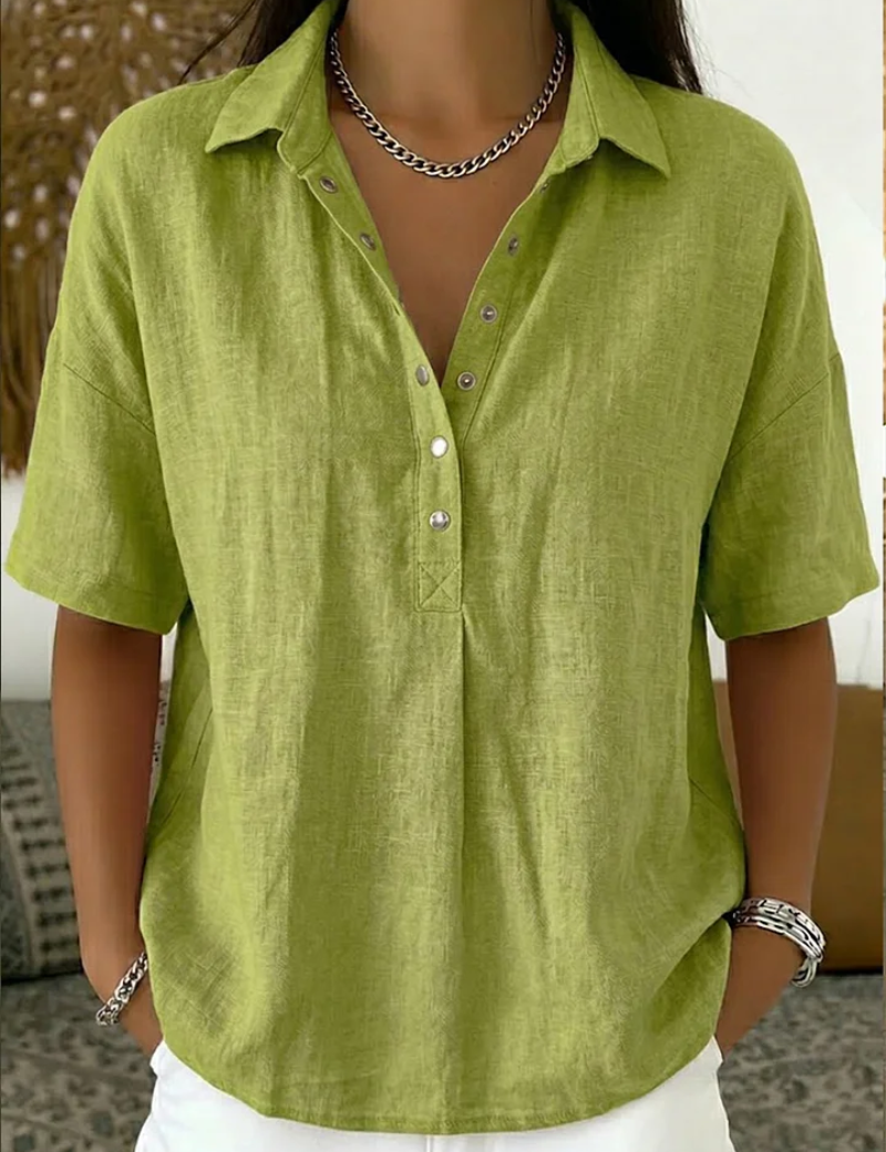 Hélène™ | Blusa com colarinho