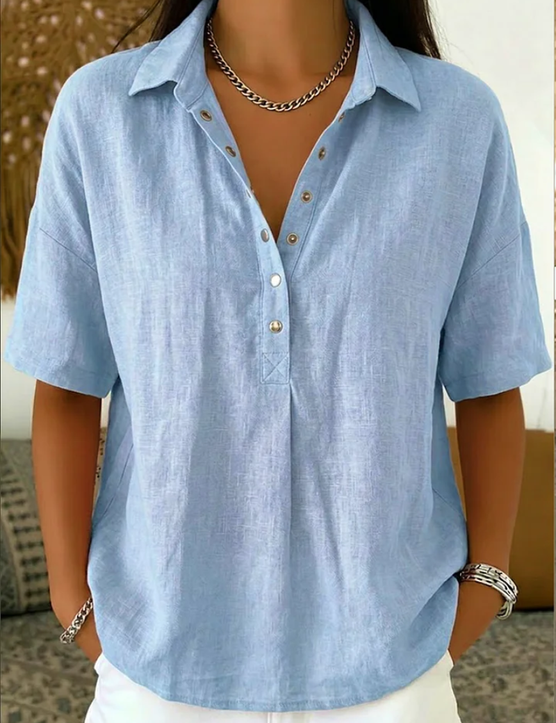 Hélène™ | Blusa com colarinho