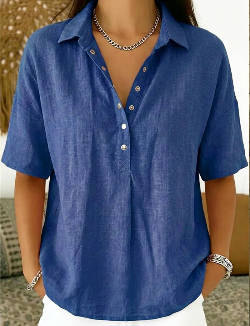 Hélène™ | Blusa com colarinho