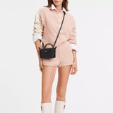 Mini Bolsa de Couro Longchamp - Branca