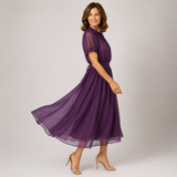 Flavia | Maxi Vestido com Decote em Forma de Gota e Acabamento em Renda