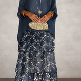 Vestido Capa Nora - Azul Escuro