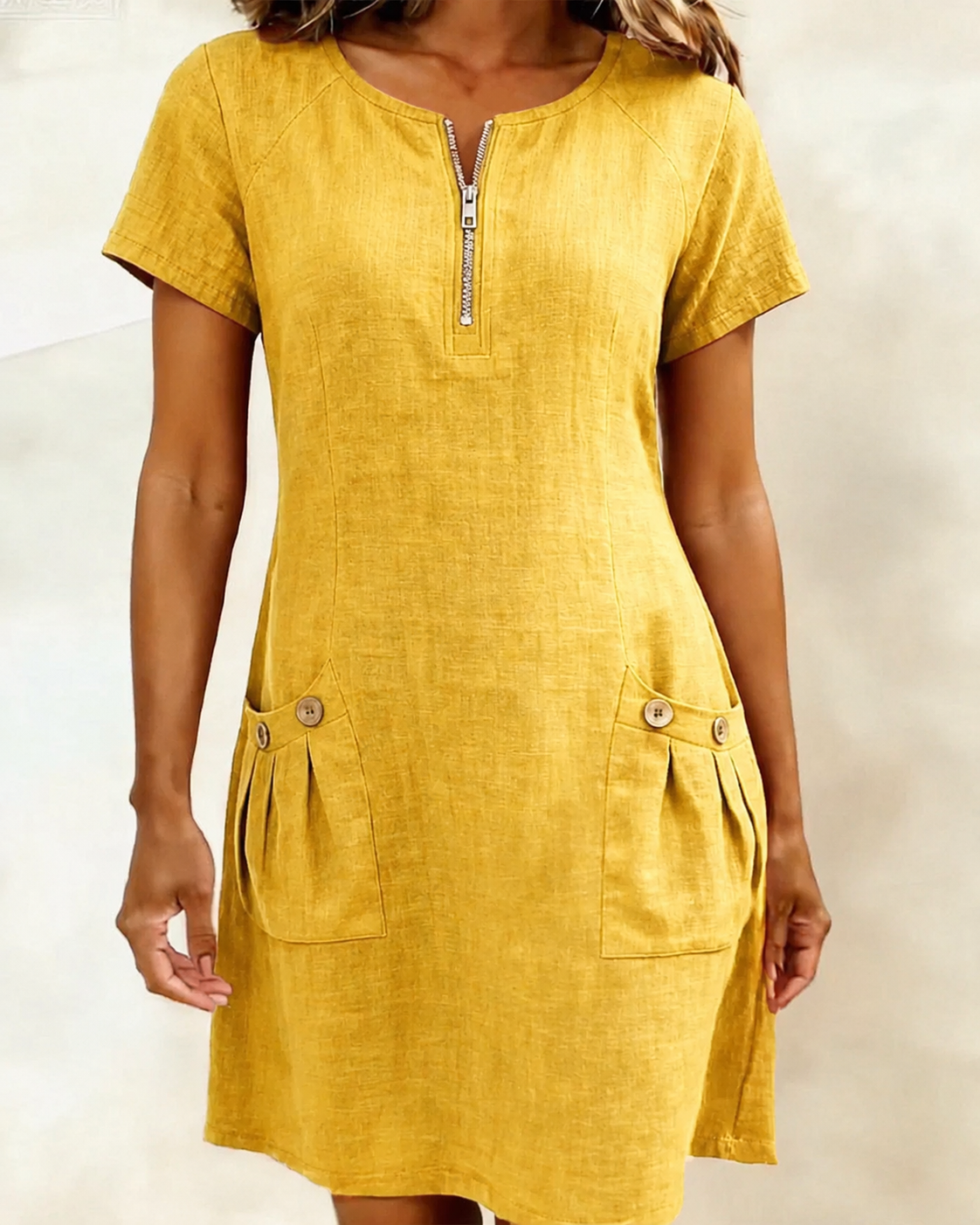 Vestido Lina — A elegância natural no dia a dia