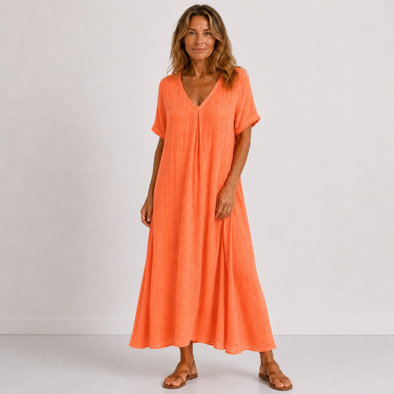 Violette - Vestido longo fluido