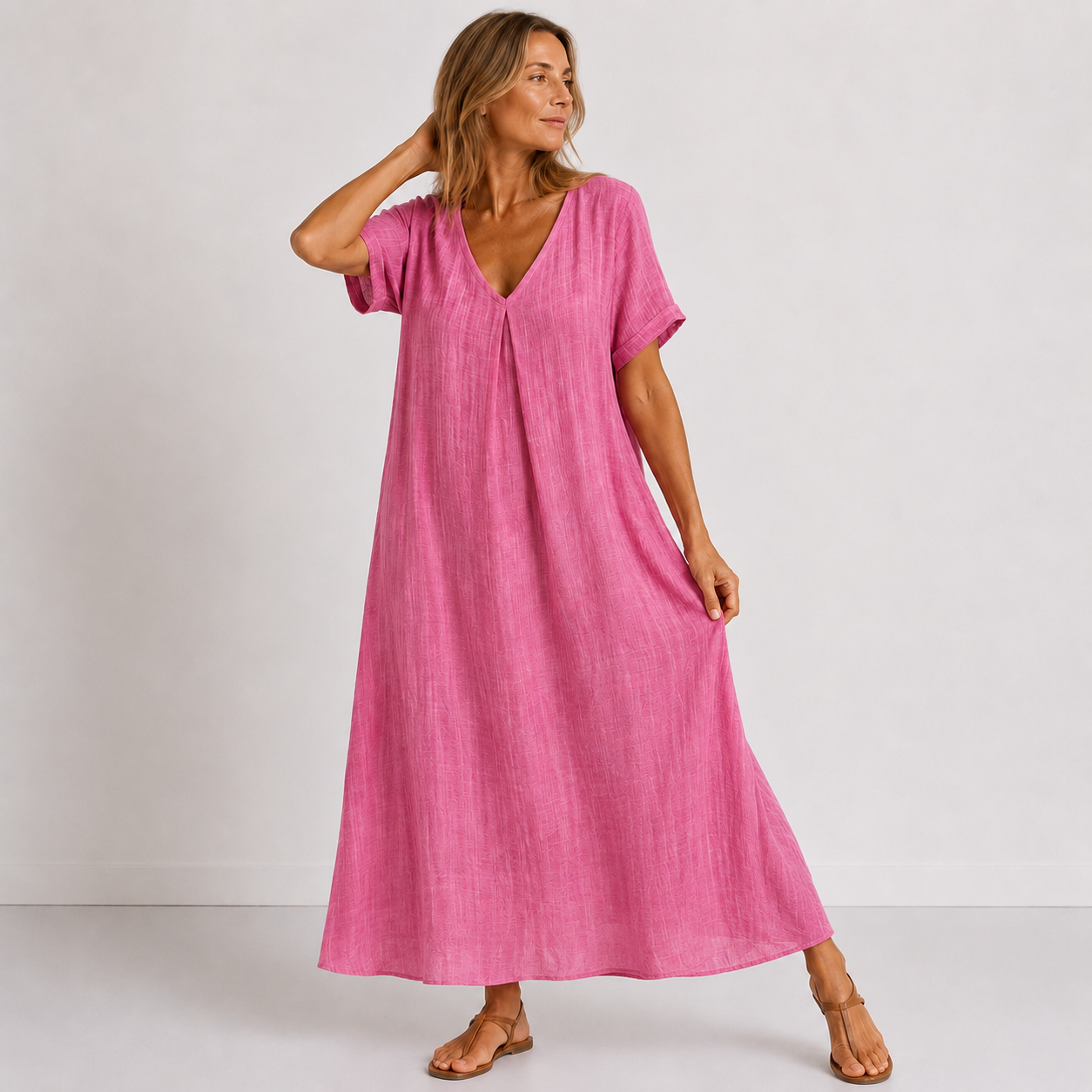 Violette - Vestido longo fluido