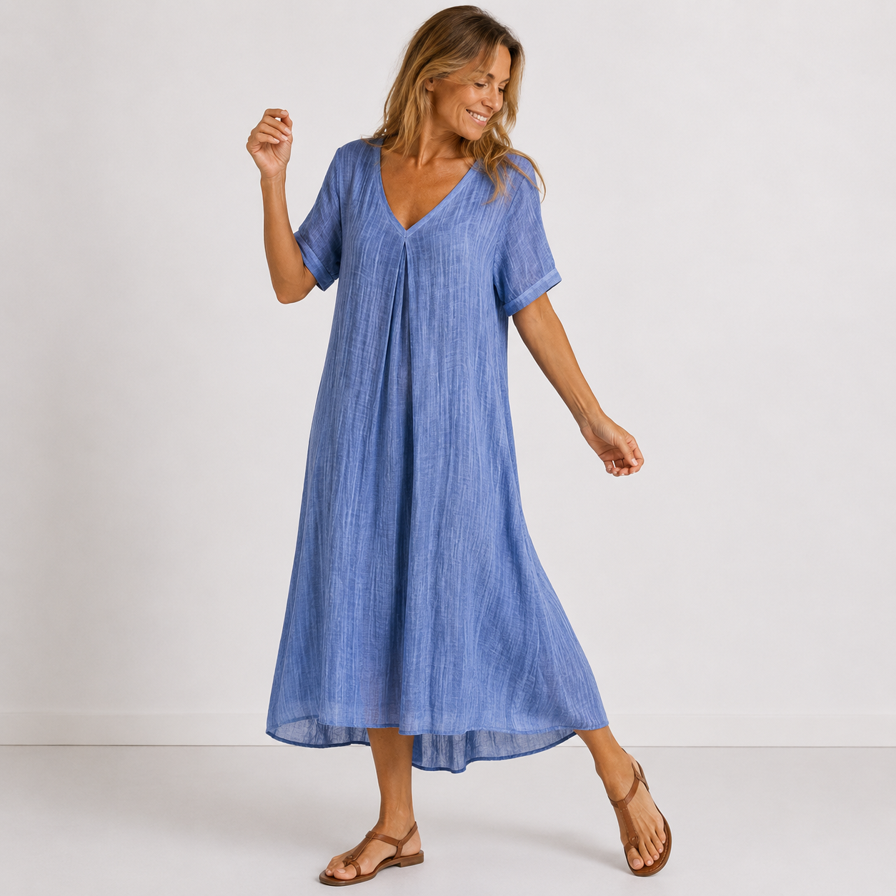 Violette - Vestido longo fluido