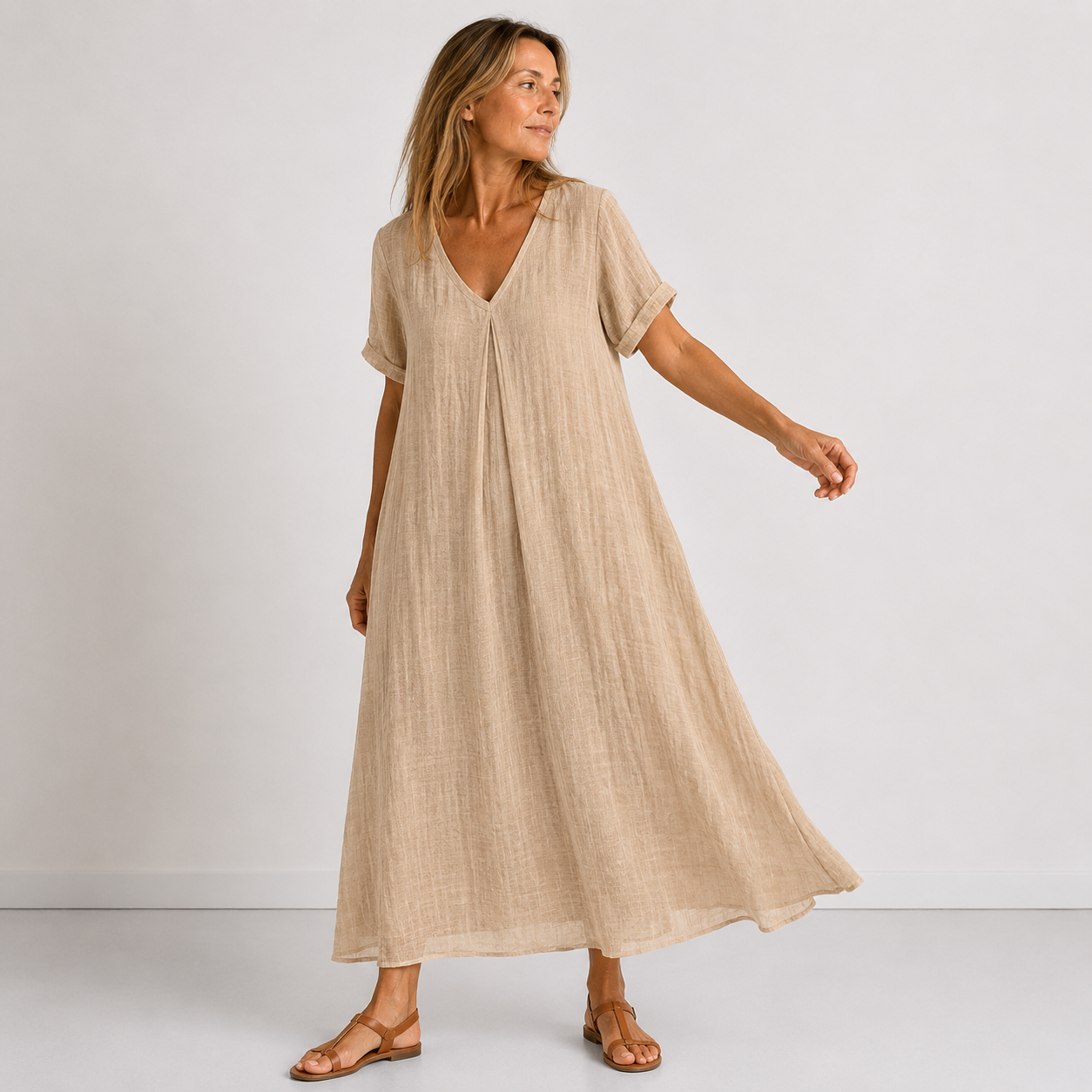 Violette - Vestido longo fluido