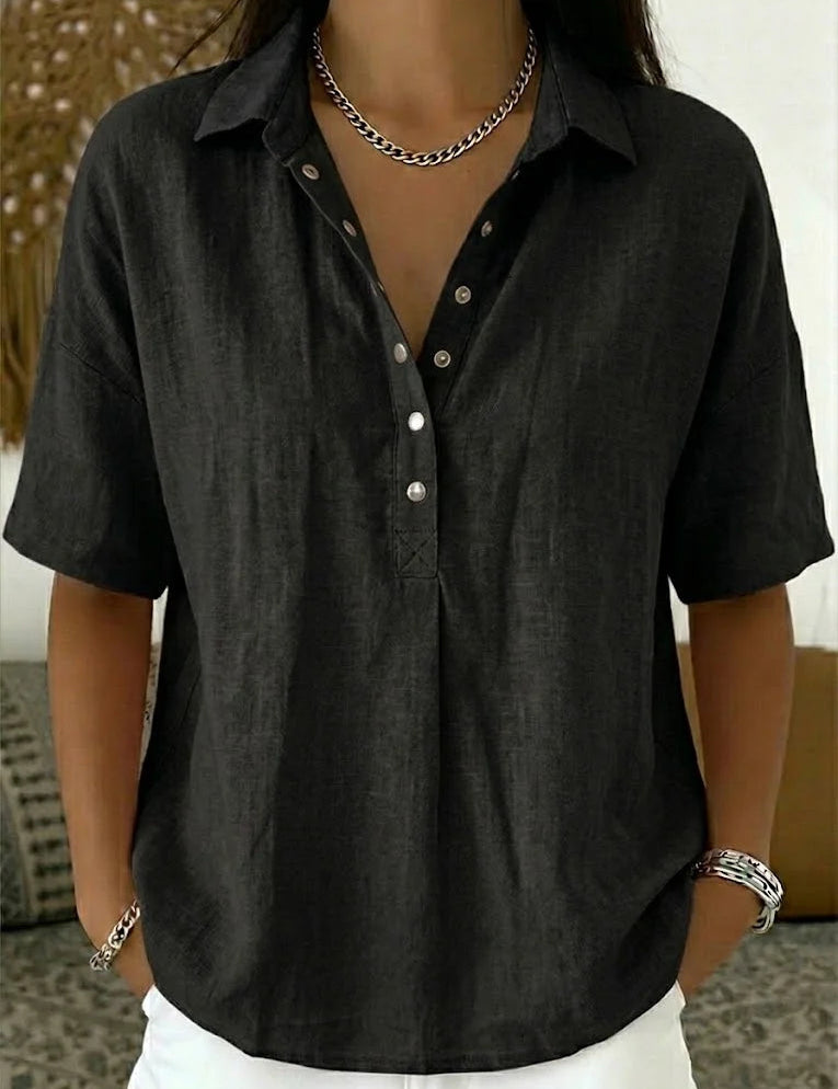 Hélène™ | Blusa com colarinho