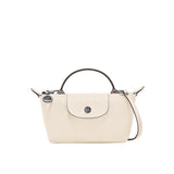 Mini Bolsa de Couro Longchamp - Branca