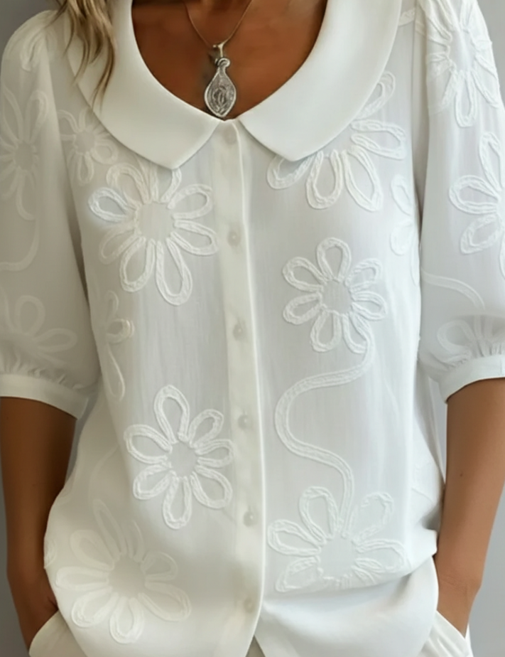 Blusa Flores Elegante