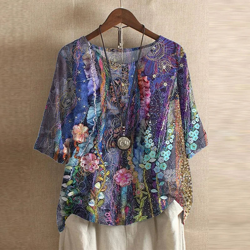 Dakota™ | Blusa retro estampada
