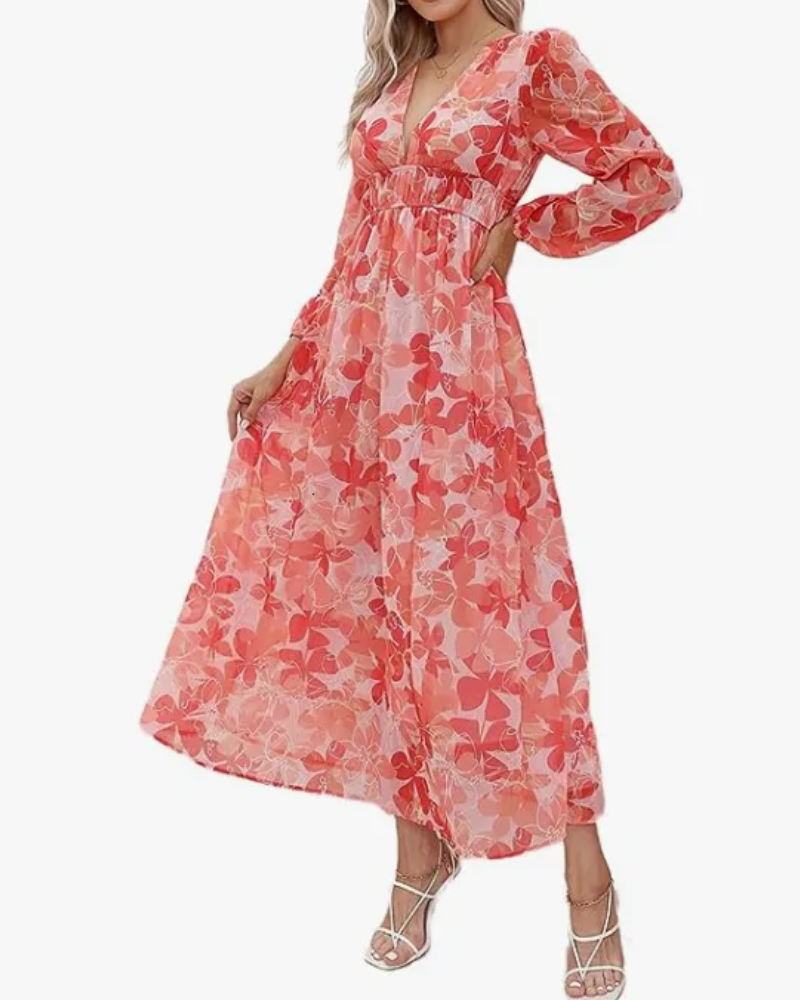 Celine | Vestido Feminino com Padrão Floral