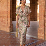 Antonella | Vestido elegante de tecido leve e fluido