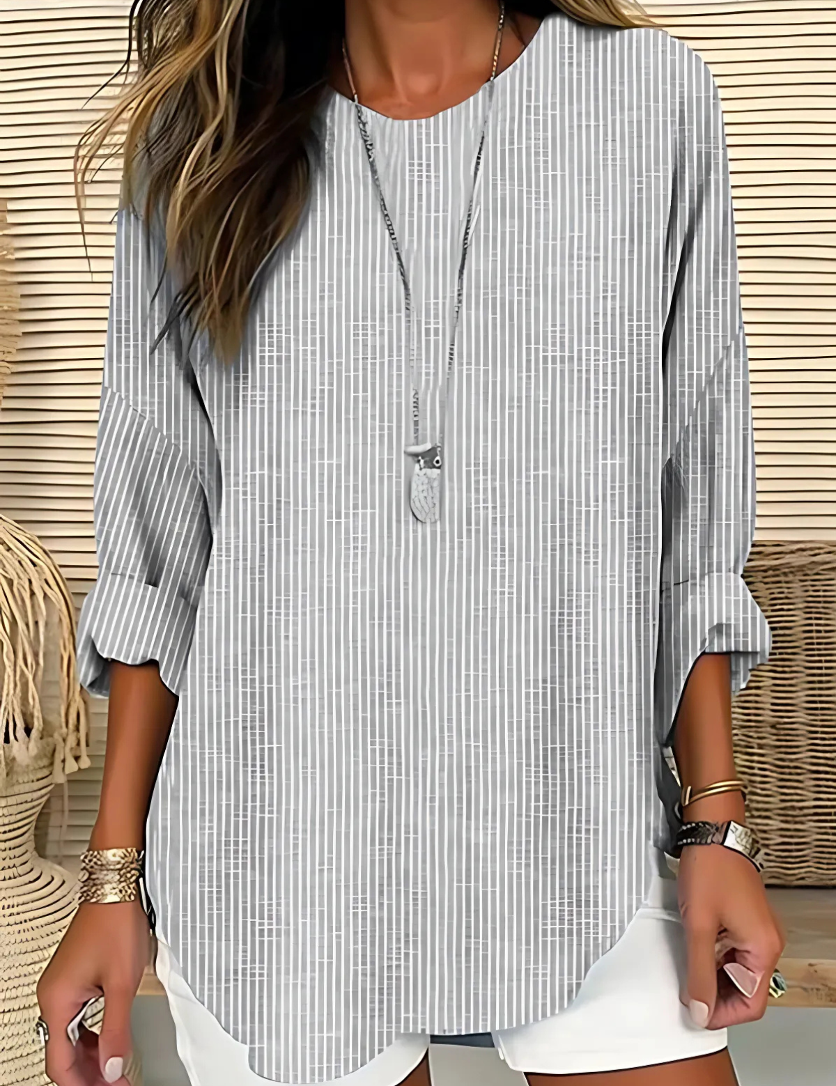 Rhea™ | Blusa às riscas