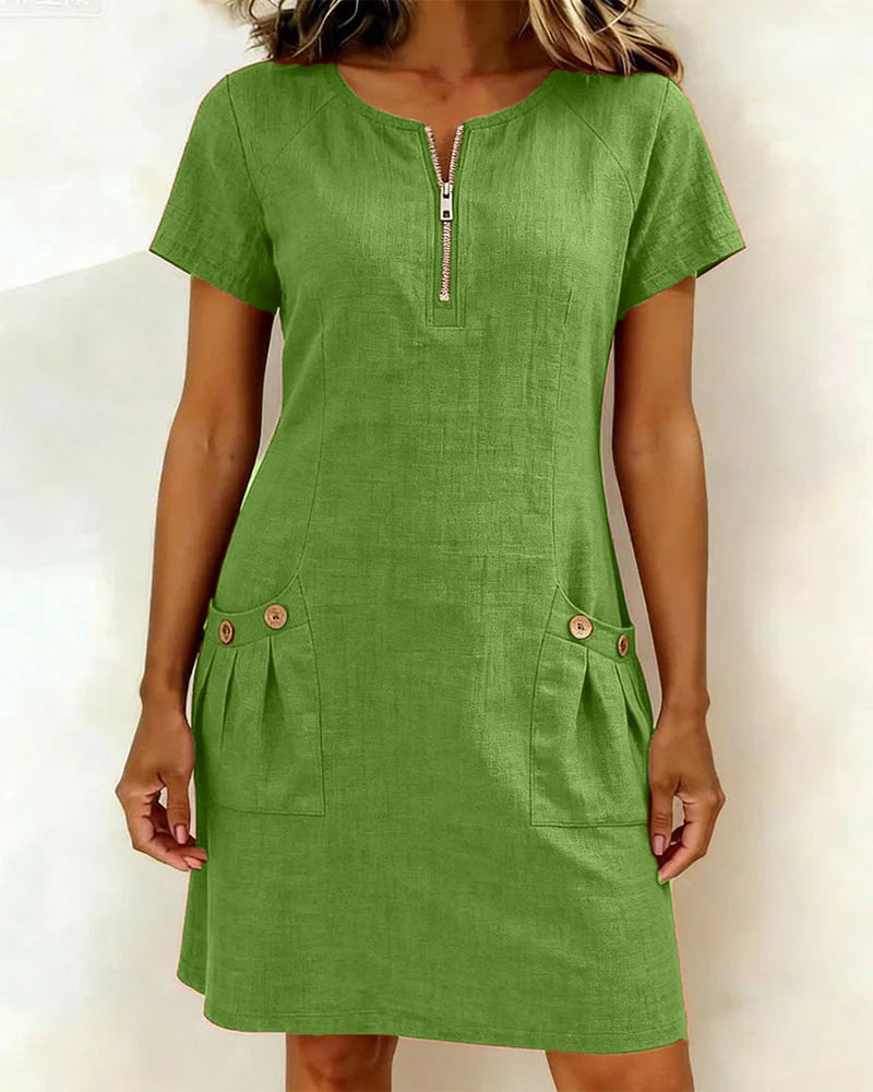 Vestido Lina — A elegância natural no dia a dia