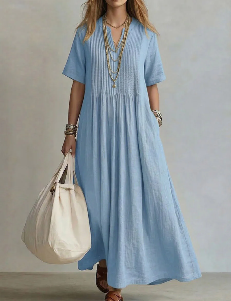 Nádia | Vestido Plissado