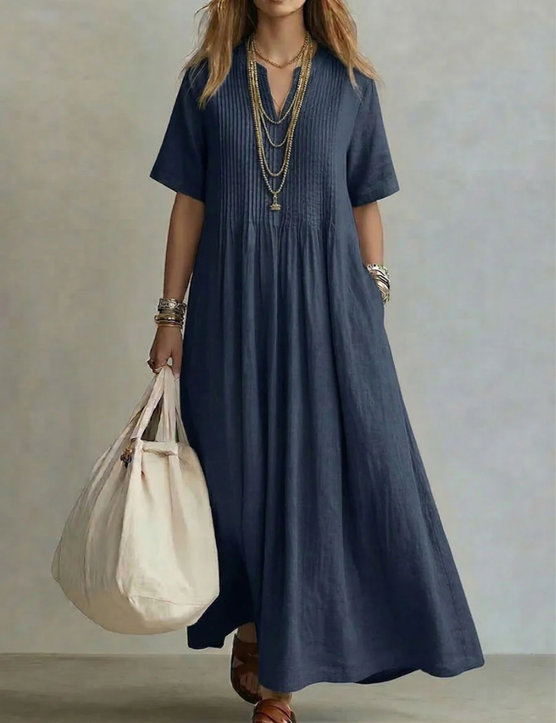 Nádia | Vestido Plissado