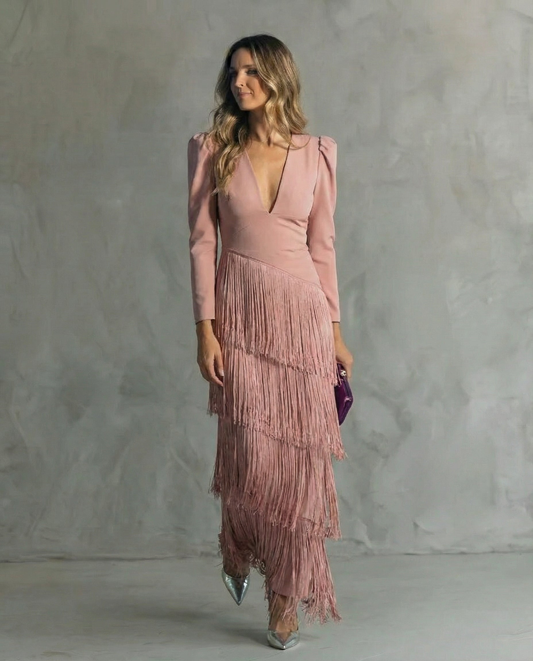 Chiara | Vestido Elegante com Franjinhas