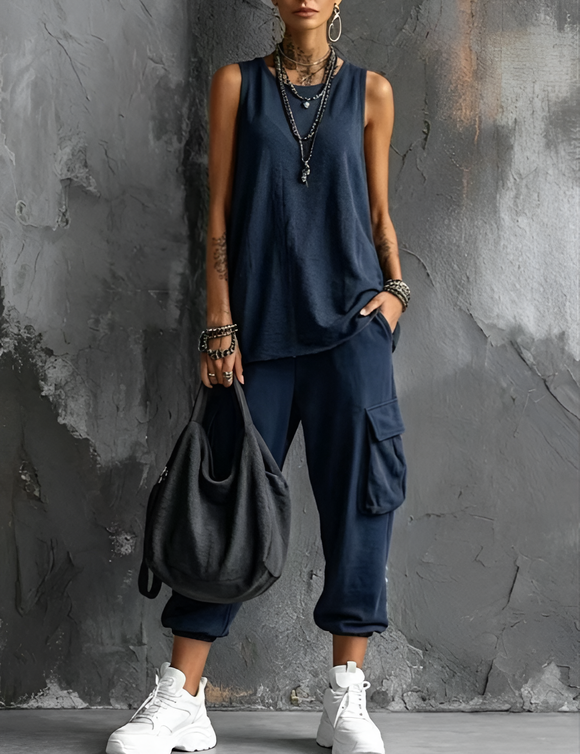 Valentina | Conjunto Casual Macio com Bolsos