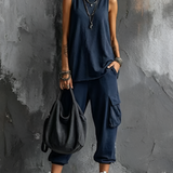 Valentina | Conjunto Casual Macio com Bolsos