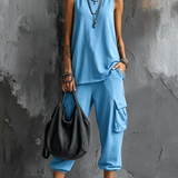 Valentina | Conjunto Casual Macio com Bolsos