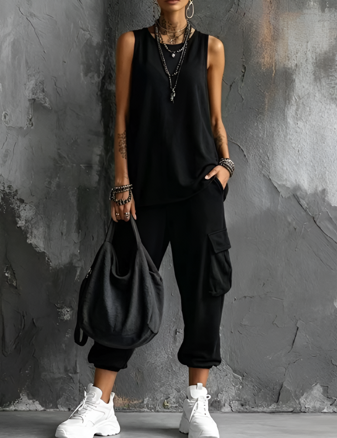 Valentina | Conjunto Casual Mole com Bolsos