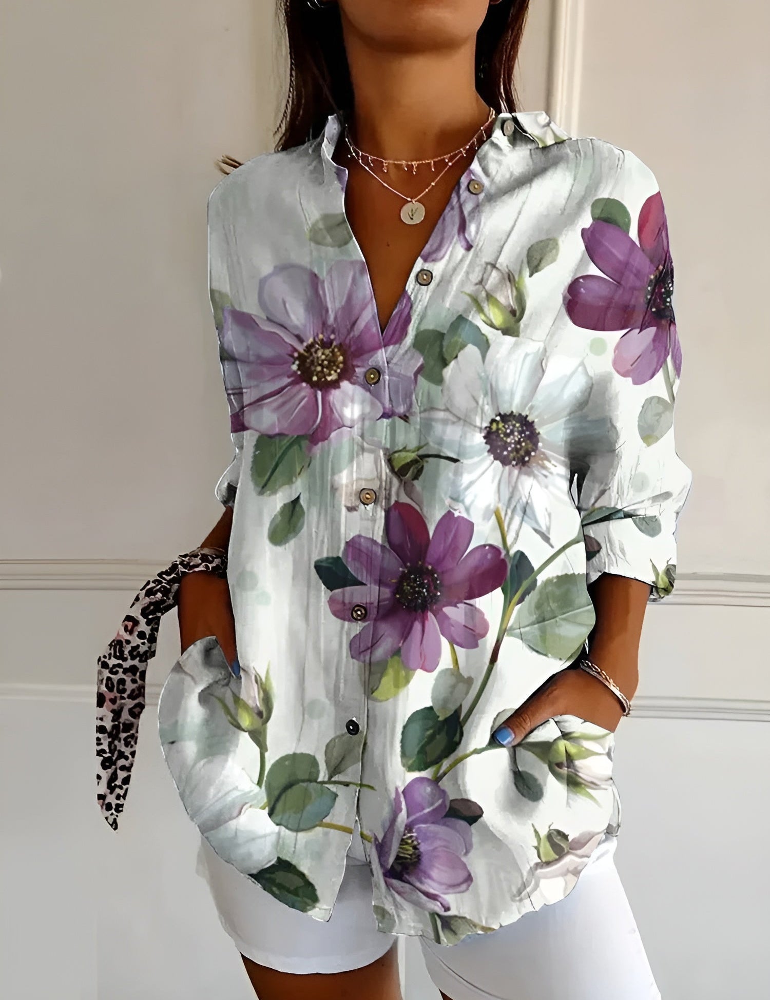 Kaitlyn™ | Chemisier floral fluido 1+1
